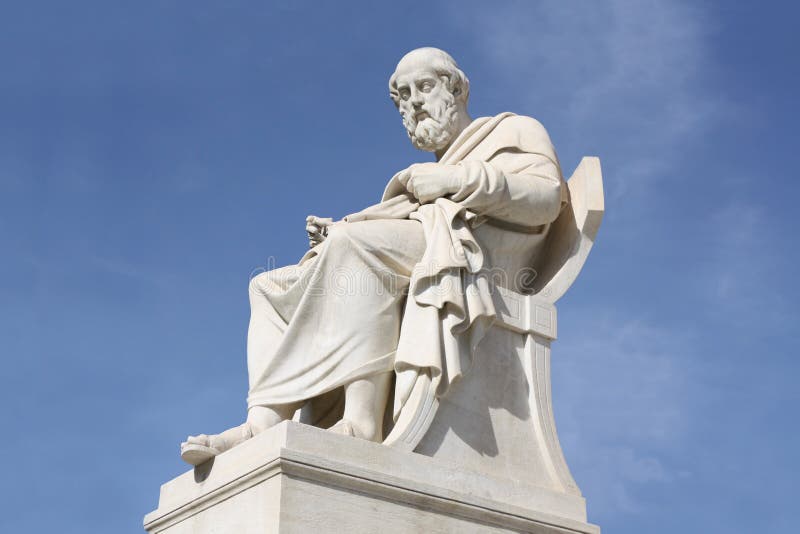 Statue of philosopher Plato in Athens, Greece stock photos Statue of philosopher Plato in Athens, Greece stock photos