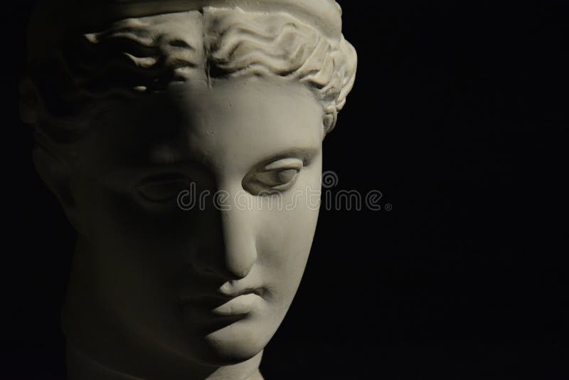 Statue portrait art stock image. Image of lady, model - 129255587