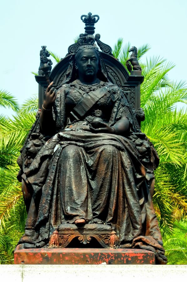 The Statue of Queen Victoria in Hong Kong Stock Photo Image of