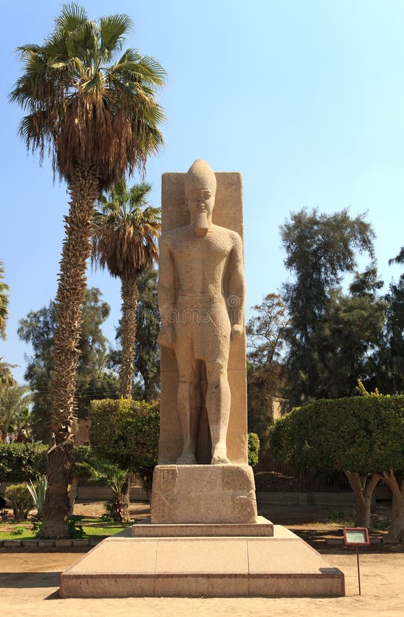 The Colossus of Ramses II in Memphis, Egypt. Stock Image Image of