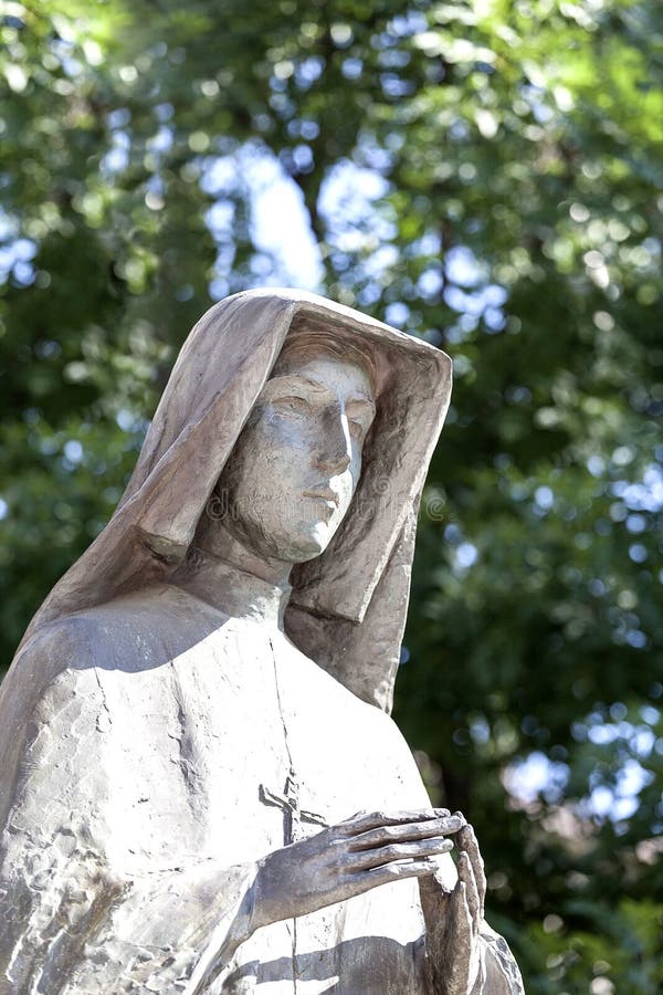 Statue of Saint Faustina on Altar Three Millennia,Skalka, Krakow, Poland