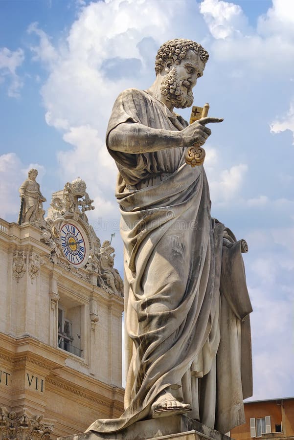 Statue of Saint Peter in Vatican. Italy