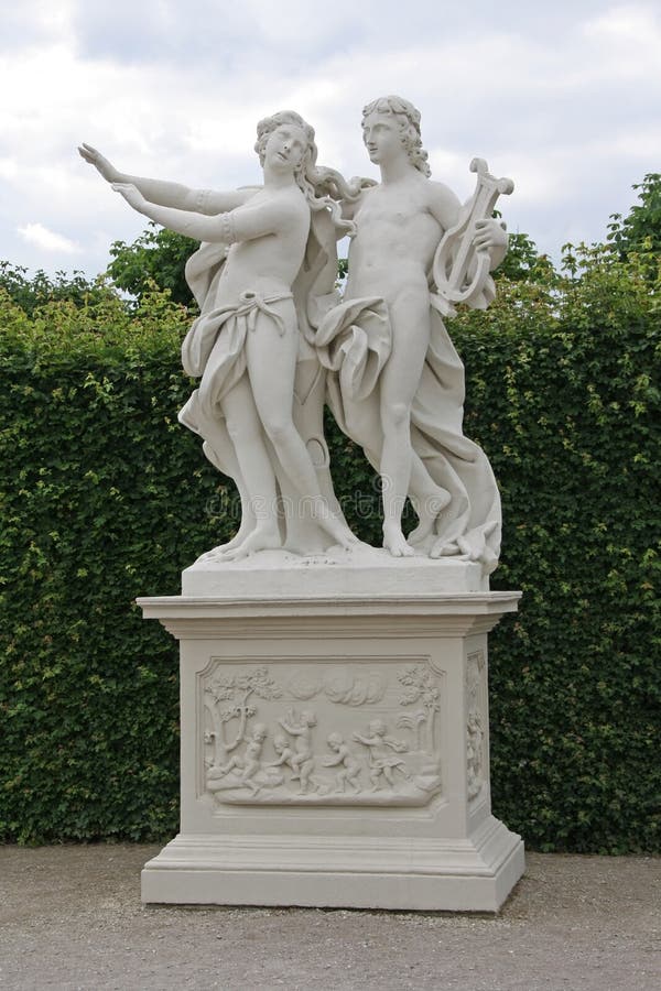 Statue In Schonbrunn Palace Stock Photo - Image of male, closeup: 30211520