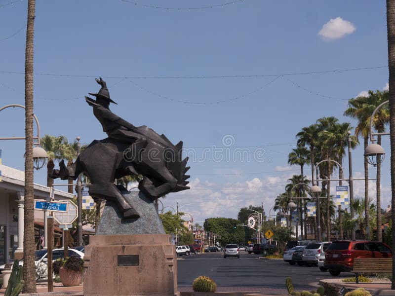 Scottsdale is in Arizona on the outskirts of Phoenix and the old Town is a reminder of the Wild West with artifacts and galleries filled with Art that memorializes the history. Scottsdale is in Arizona on the outskirts of Phoenix and the old Town is a reminder of the Wild West with artifacts and galleries filled with Art that memorializes the history