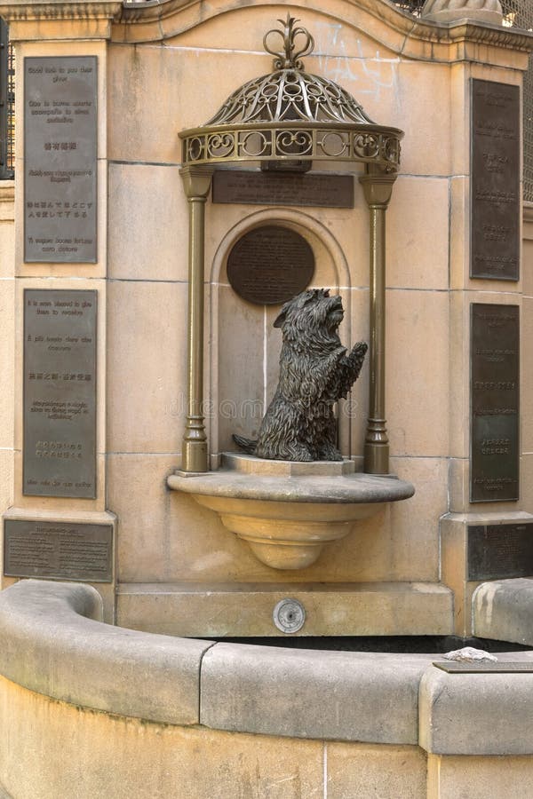 Statue of small dog, the Queen Victoria s favourite pet, a Skye