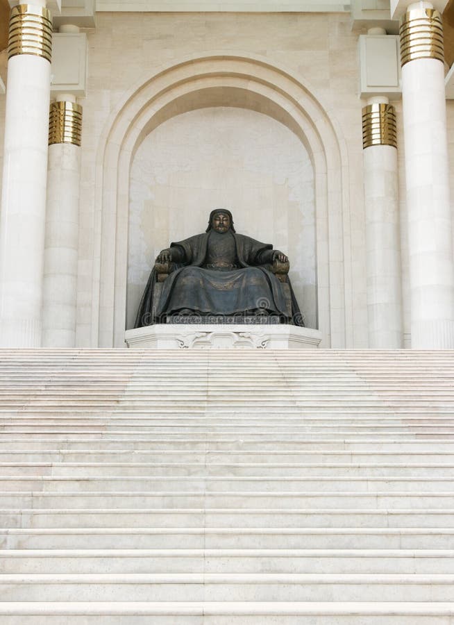 Statue von Genghis Khan stockbilder Statue von Genghis Khan stockbilder