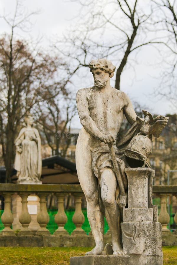 Statue of Vulcan in the Jardin du Luxembourg, Paris, France