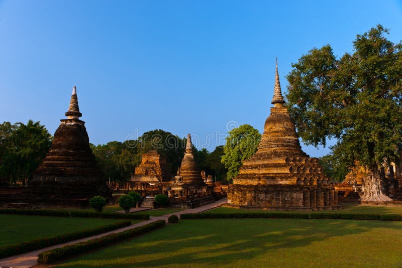 Statues of Buddha, Sukhothai Historical Park.