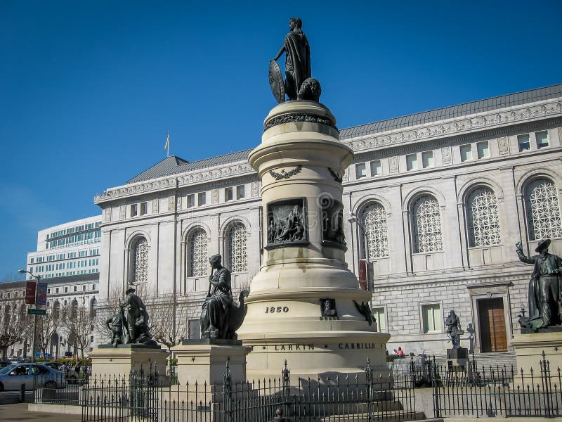 Statues at City Hall in San Francisco, California Stock Photo Image