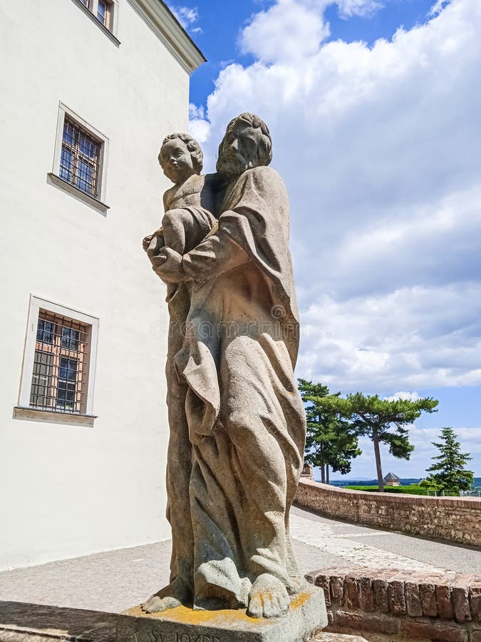 Statues on the territory of Nitra castle