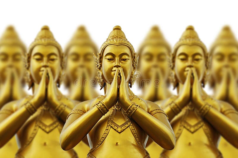Statues thaïes de type photo stock Statues thaïes de type photo stock