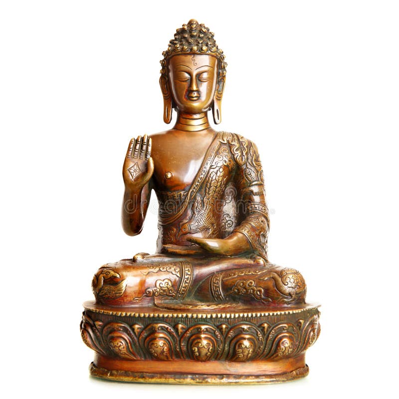 Statuette der Segnung von Buddha