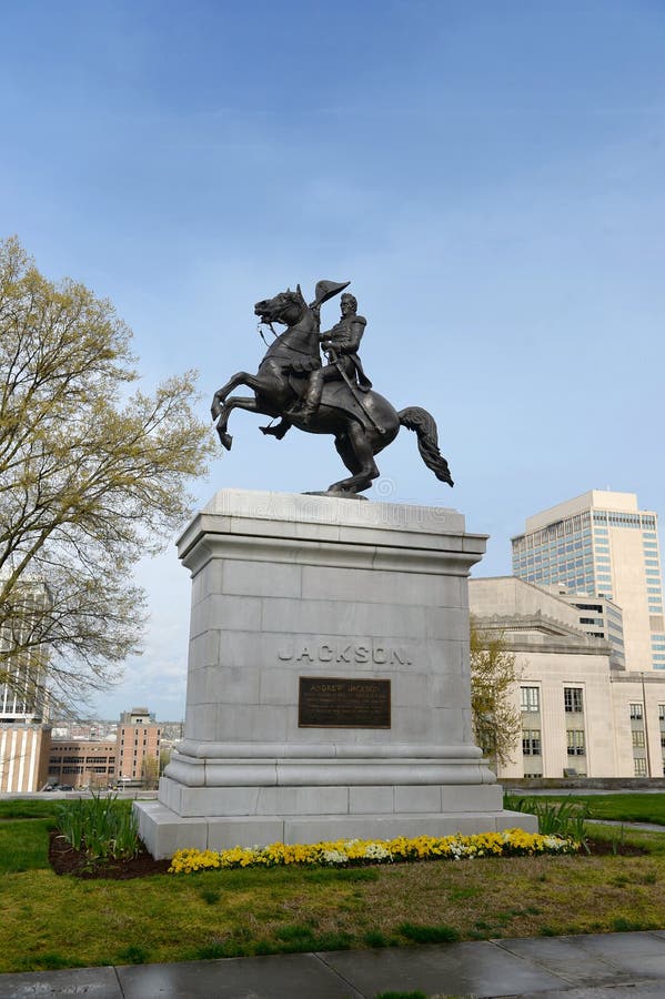 Staty av Andrew Jackson i Nashville royaltyfria bilder Staty av Andrew Jackson i Nashville royaltyfria bilder
