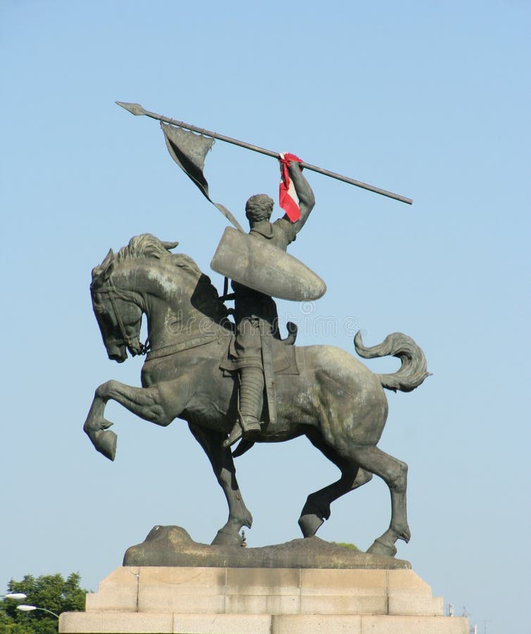 Staty för El Cid arkivfoto Staty för El Cid arkivfoto