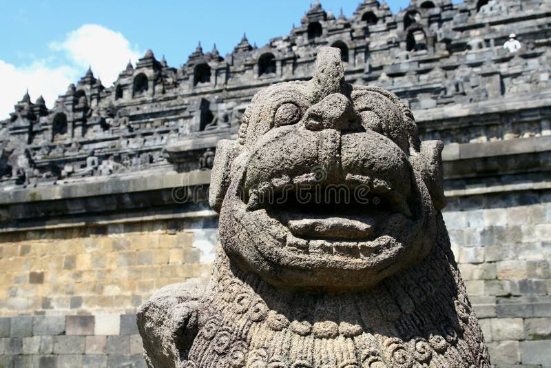 Staty i Borobudur fotografering för bildbyråer Staty i Borobudur fotografering för bildbyråer
