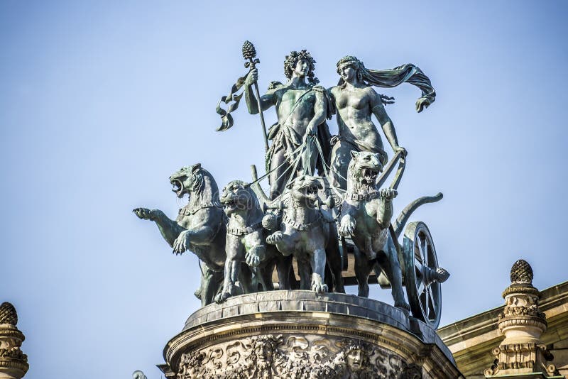 Statyopera Dresden fotografering för bildbyråer Statyopera Dresden fotografering för bildbyråer