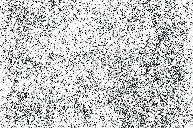 Staub und kratzte texturierte Hintergrund-Grunge weiß und schwarz Hintergrund vektor abbildung