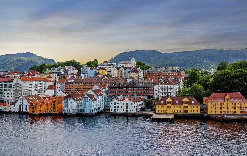 Stavanger, Norway,  sea view of the city.