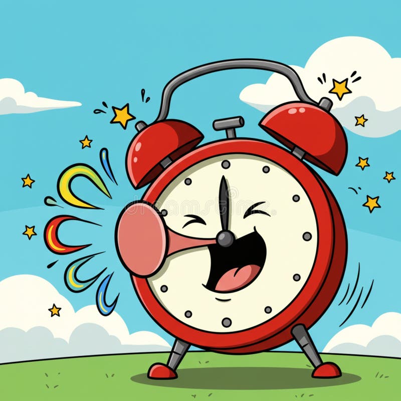 AI-Generated Digital Alarm Clock Display with Modern Design royalty free illustration