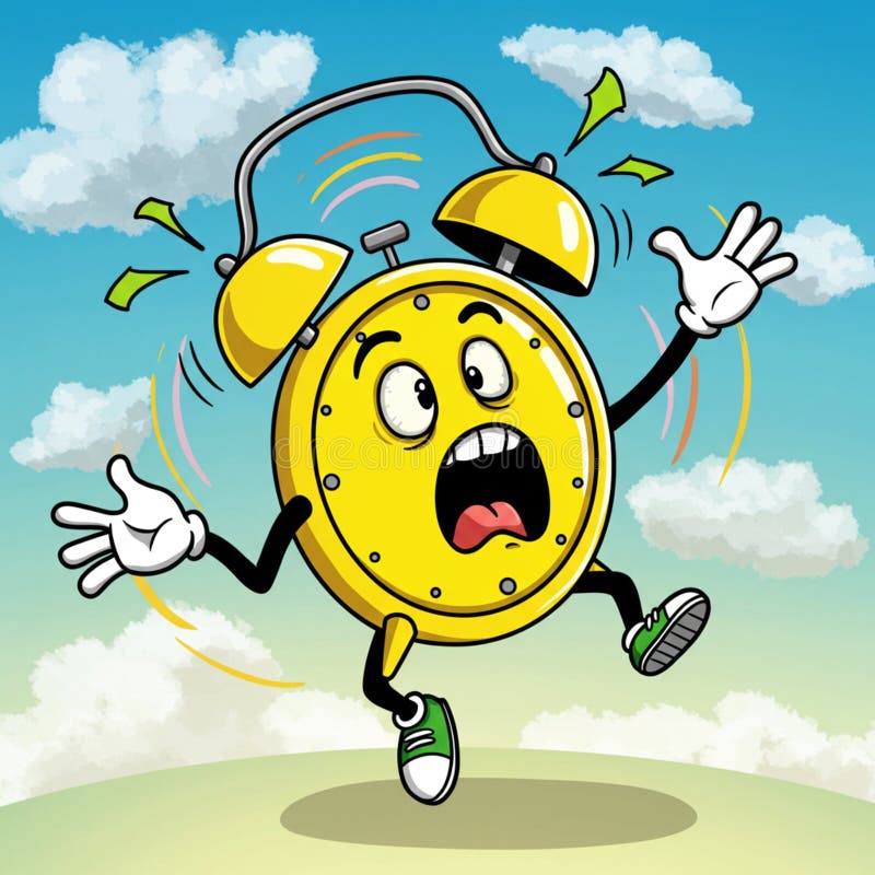 AI-Generated Digital Alarm Clock Display with Modern Design royalty free illustration
