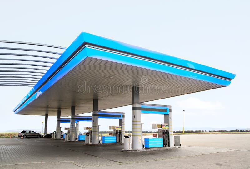 Stazione di servizio immagini stock libere da diritti Stazione di servizio immagini stock libere da diritti