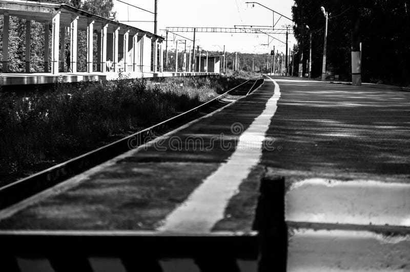 Stazione ferroviaria britannica fotografia stock Stazione ferroviaria britannica fotografia stock