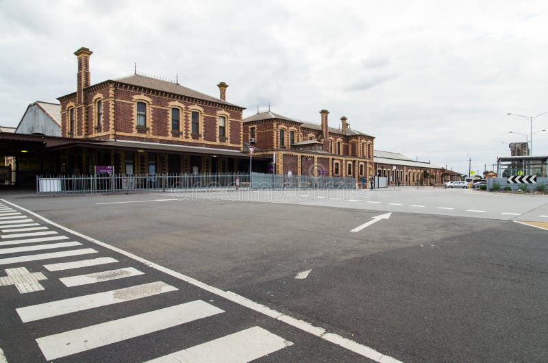 Stazione ferroviaria di Geelong immagine stock libera da diritti