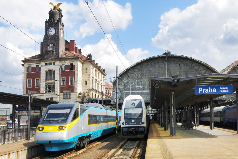 Stazione ferroviaria di Praga, repubblica Ceca