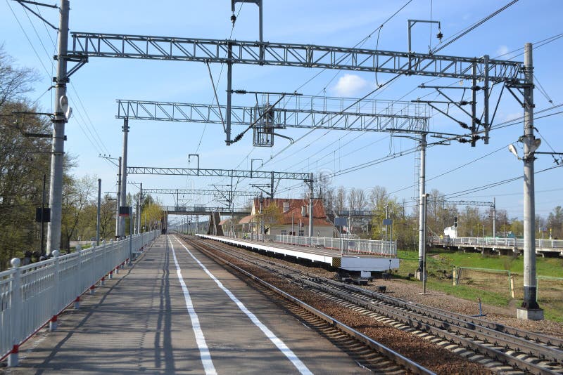 Stazione ferroviaria Sablino immagine stock Stazione ferroviaria Sablino immagine stock