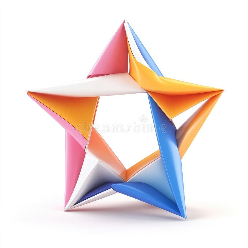 Stea colorată abstractă stock illustration