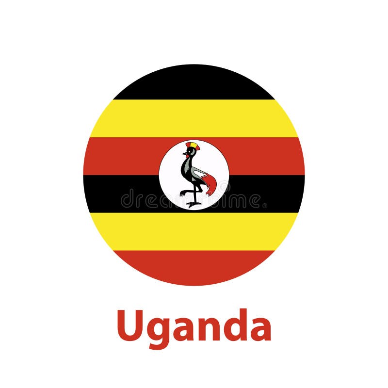 Steag uganda pe alb royalty free illustration