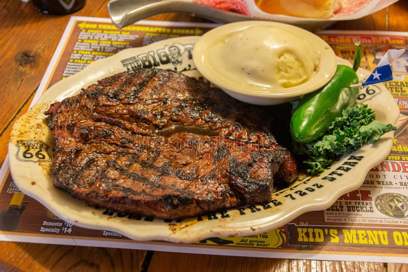 Steak an der großen Texaner-Steak-Ranch in Amarillo, TX stockbilder Steak an der großen Texaner-Steak-Ranch in Amarillo, TX stockbilder