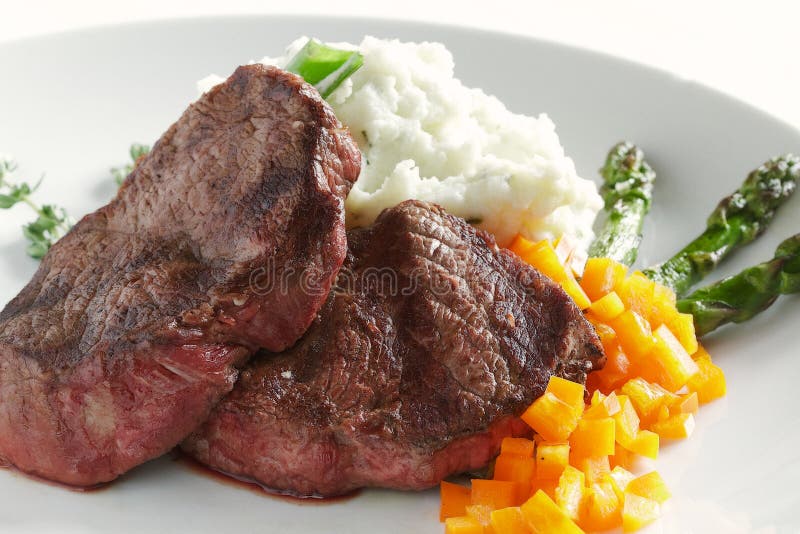 Steak Dinner stock photo. Image of dinner, potatoes, mashed - 41424144