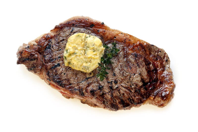 Steak with Herb Butter stock photos Steak with Herb Butter stock photos