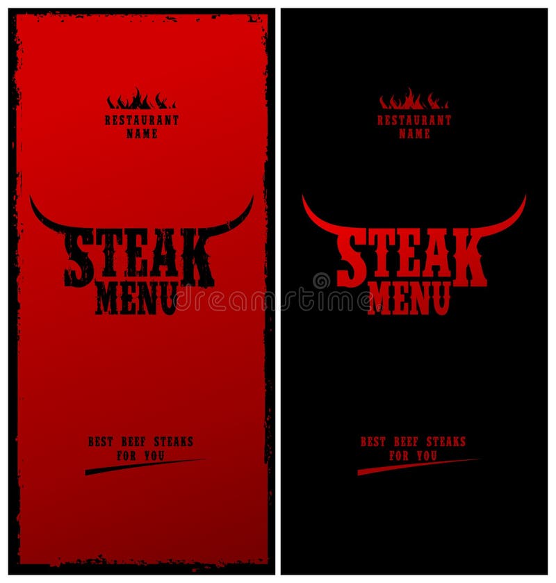 Steak menu. royalty free illustration Steak menu. royalty free illustration
