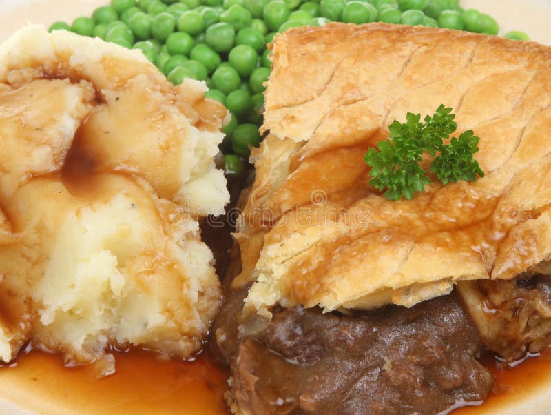 Steak Pie, Mash And Peas Royalty Free Stock Image Image 13459996