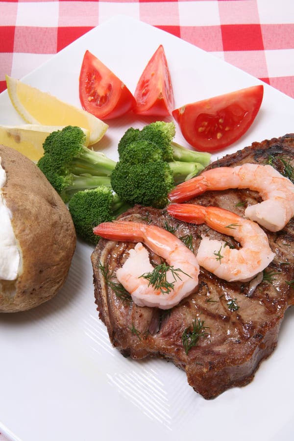 Steak and Shrimp Dinner