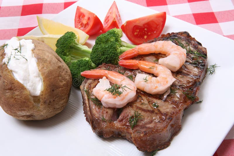 Steak and Shrimp Dinner