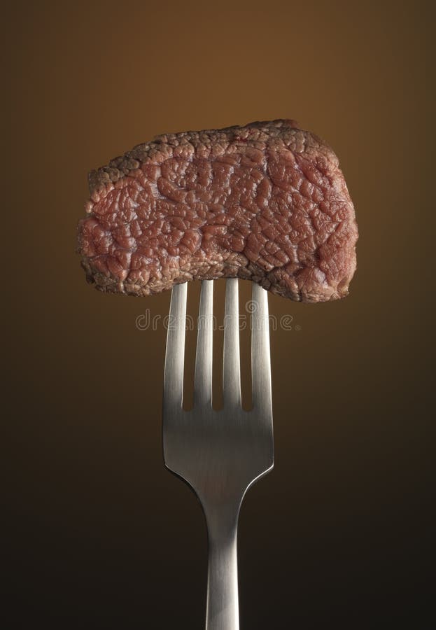Steak stock image. Image of delicious, piece, fork, background - 45128121