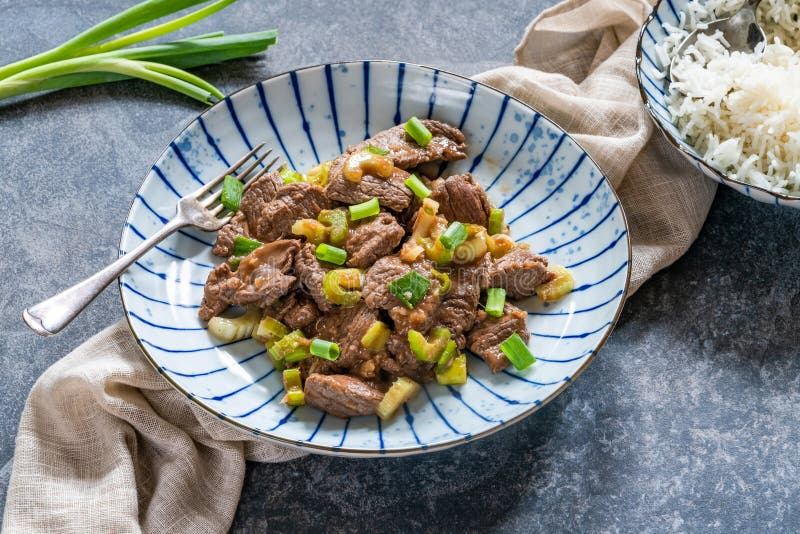 Steak stir fry stock image. Image of lunch, traditional - 277172057
