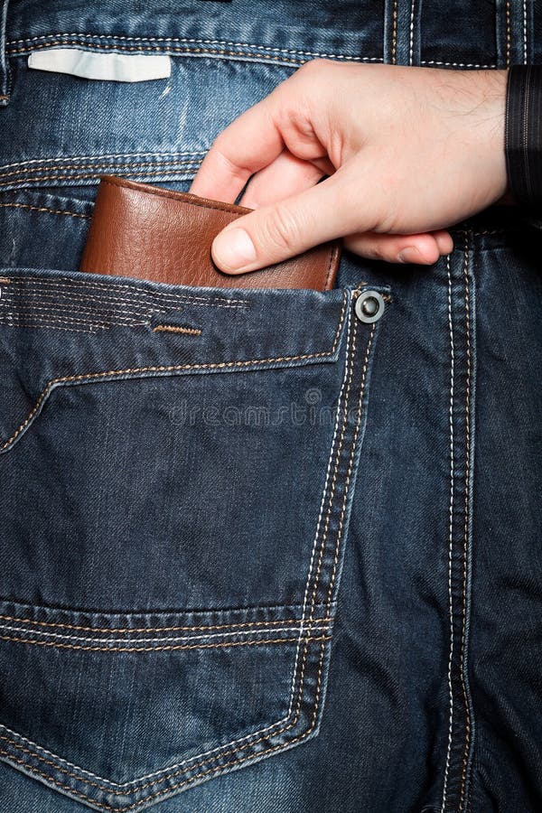 Stealing Wallet from Pocket Stock Photo Image of currency
