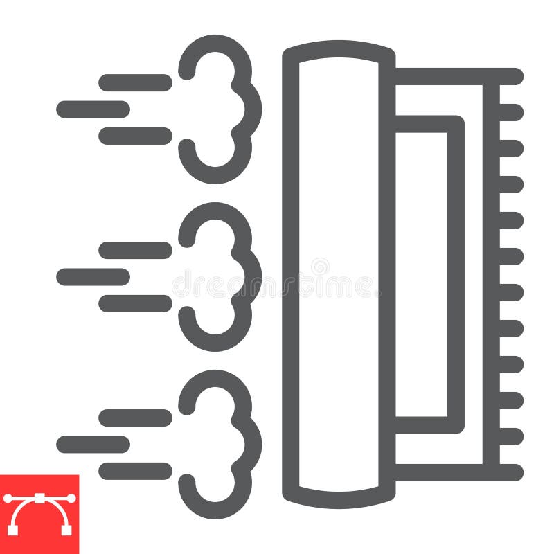 Steam Cleaning Line Icon, Dry Cleaning and Wash, Carpet Cleaning Sign