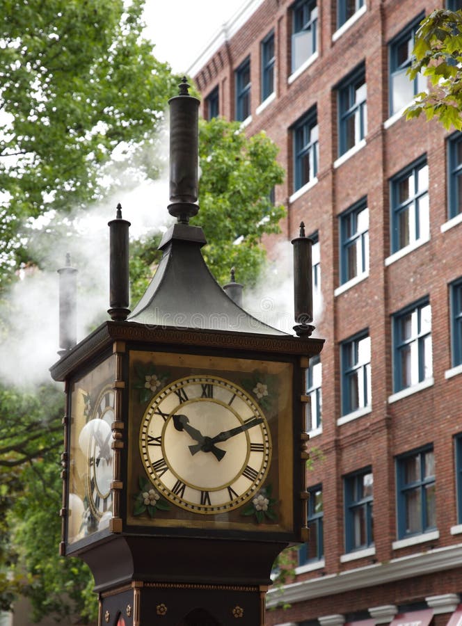 Steam Clock, Vancouver, BC, Canada Stock Photo Image of decoration