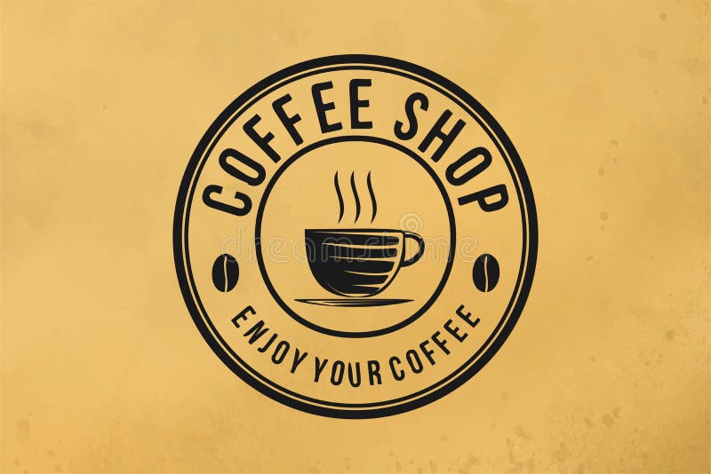 Đồ uống cà phê hơi và logo cửa hàng cà phê sẽ khiến bạn đói thèm và muốn nhanh chóng ghé thăm quán cà phê. Hương vị cà phê thơm ngon kết hợp với logo thiết kế độc đáo sẽ đưa bạn đến một thế giới mới, nơi bạn có thể tận hưởng những khoảnh khắc thoải mái và thư giãn.