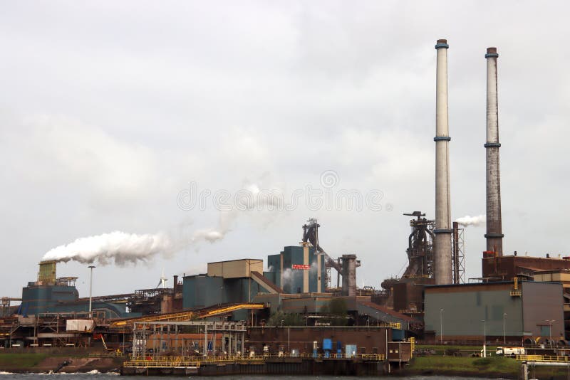 Steel Mill Of Tata Steel Unlimited In Ijmuiden The Netherlands High-Res  Stock Photo - Getty Images