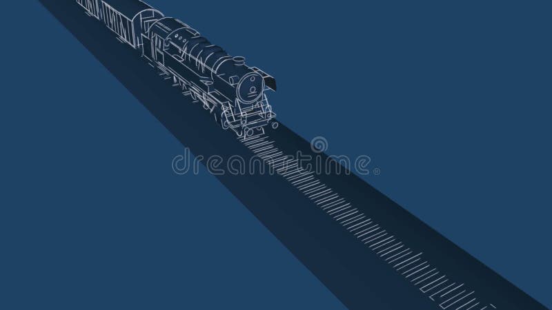 Steam Freight Train Cartoon Animation Stock Video - Video of carriages,  dark: 72544291
