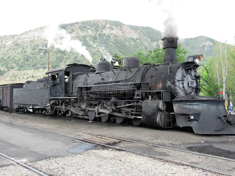 Antique Steam Locomotive stock image. Image of silverton - 130305607