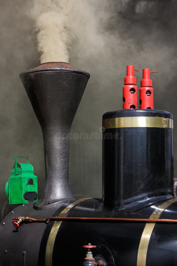 Steam locomotive close-up