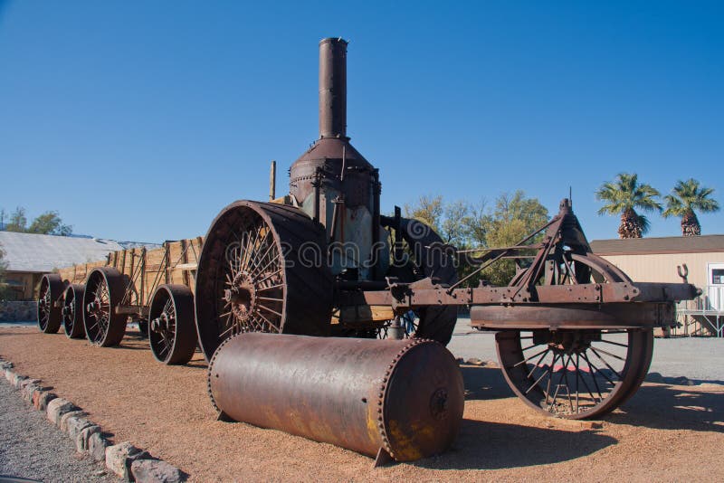 Steam machine at Death Valley National Park royalty free stock images