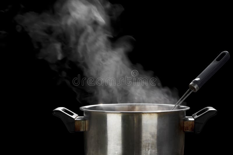 Steam over cooking pot stock image. Image of background 53302181
